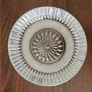 Vintage Anchor Hocking Cigar Ashtray Starburst Glass Round